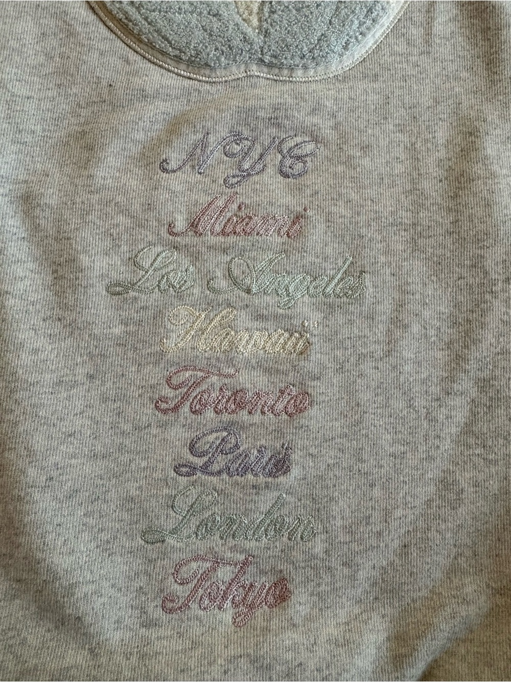 Keith ‘NYC To The World’ Hoodie Grey - Picture 5 of 7